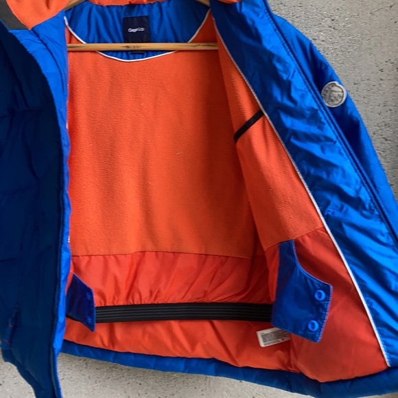 ❄️ Super Puffer Gap Kids S (6/7) Bright blue/orange - Picture 9 of 10